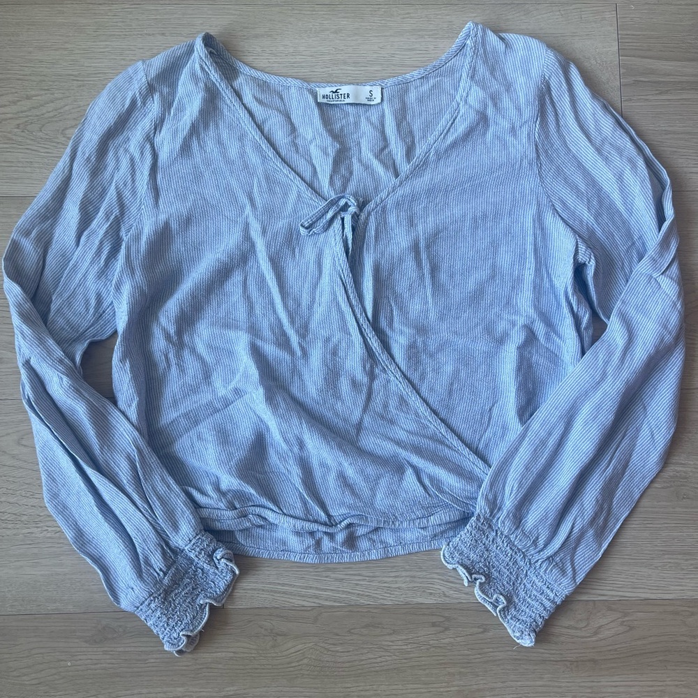 Hollister V-Neck Wrap Blouse